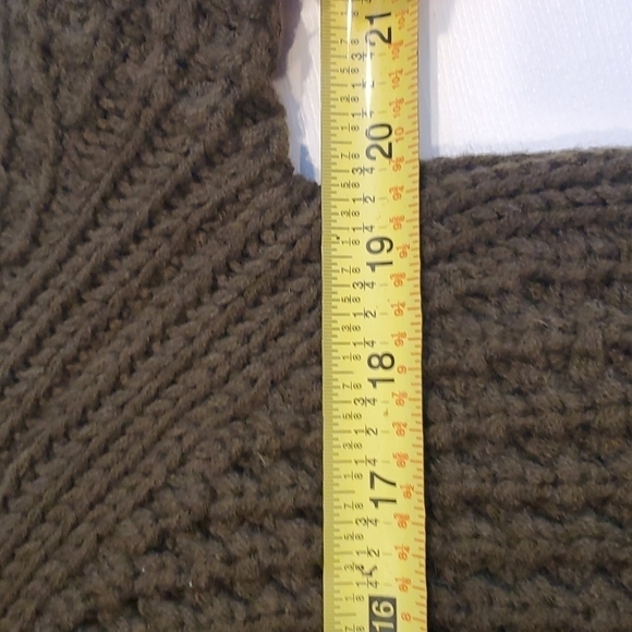 4Sienna Sweater Chunky Waffle Knit Green Medium - Picture 9 of 12